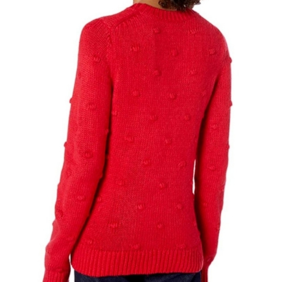 Lucky brand Red Bobble stitch crew neck sweater size XL - Picture 3 of 14